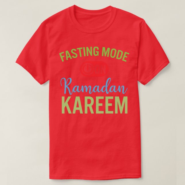 Camiseta Moda de ayuno de Ramadán en Feliz Ramadán Musulman (Diseño del anverso)
