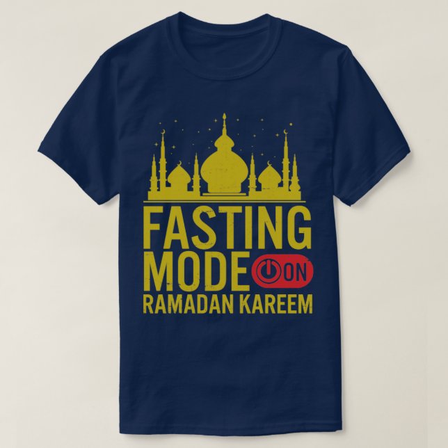Camiseta Moda de ayuno de Ramadán en Feliz Ramadán Musulman (Diseño del anverso)