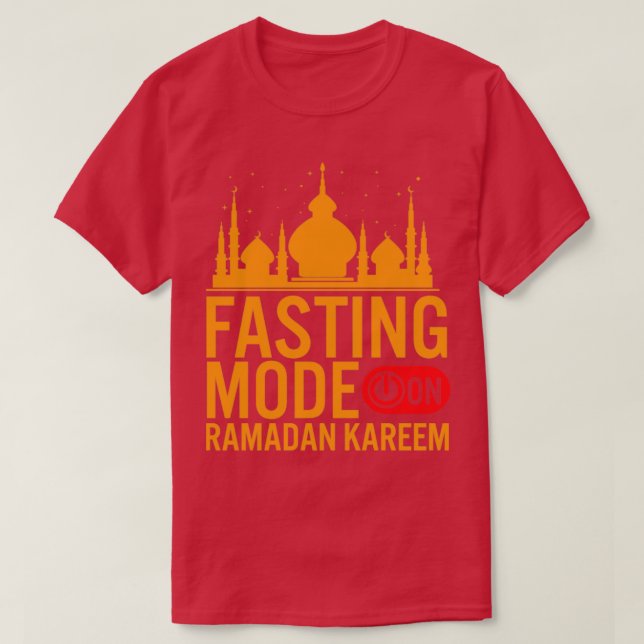 Camiseta Moda de ayuno de Ramadán en Feliz Ramadán Musulman (Diseño del anverso)