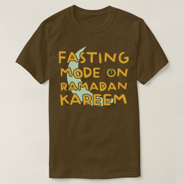 Camiseta Moda de ayuno de Ramadán en Feliz Ramadán Musulman (Diseño del anverso)