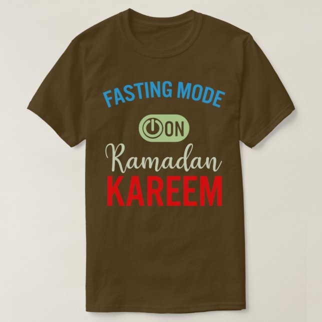 Camiseta Moda de ayuno de Ramadán en Feliz Ramadán Musulman (Diseño del anverso)