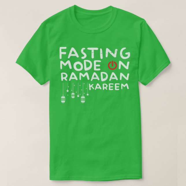 Camiseta Moda de ayuno de Ramadán en Feliz Ramadán Musulman (Diseño del anverso)