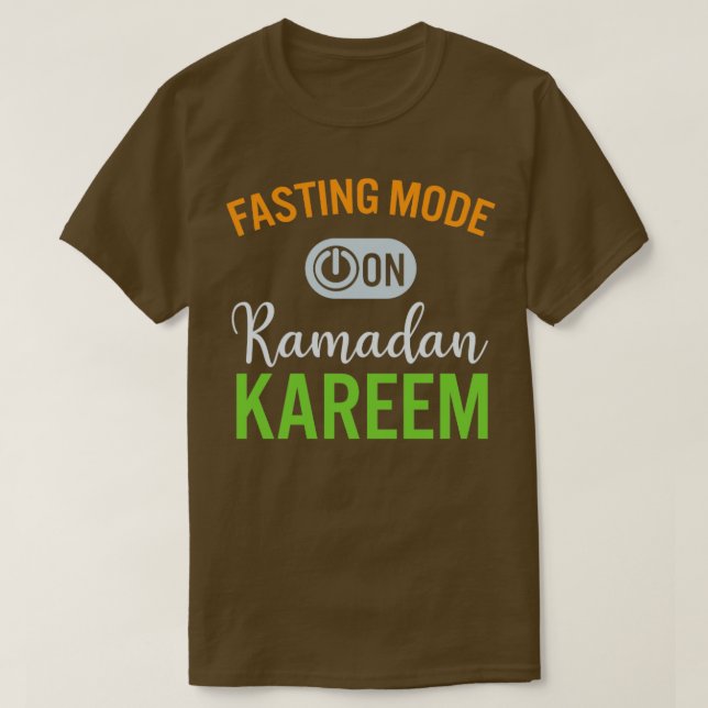 Camiseta Moda de ayuno de Ramadán en Feliz Ramadán Musulman (Diseño del anverso)