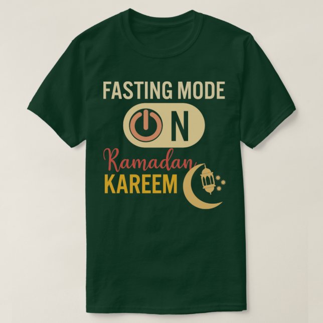 Camiseta Moda de ayuno de Ramadán en Feliz Ramadán Musulman (Diseño del anverso)