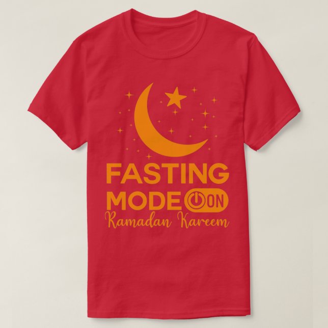 Camiseta Moda de ayuno de Ramadán en Feliz Ramadán Musulman (Diseño del anverso)
