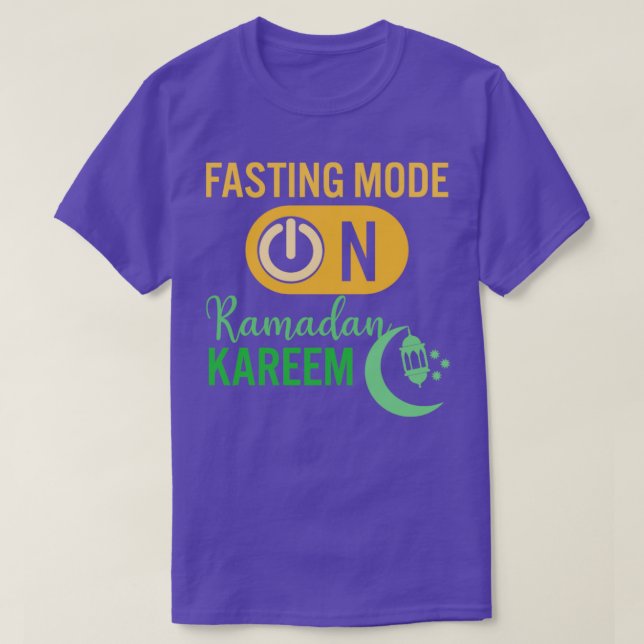 Camiseta Moda de ayuno de Ramadán en Feliz Ramadán Musulman (Diseño del anverso)