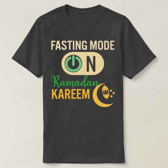 Camiseta Moda de ayuno de Ramadán en Feliz Ramadán Musulman (Diseño del anverso)