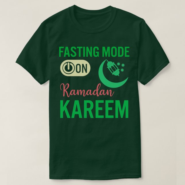 Camiseta Moda de ayuno de Ramadán en Feliz Ramadán Musulman (Diseño del anverso)