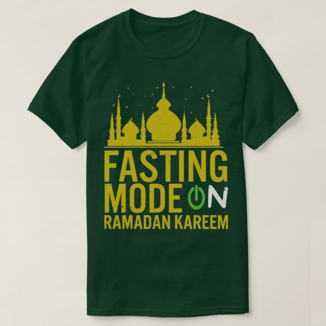 Camiseta Moda de ayuno de Ramadán en Feliz Ramadán Musulman (Diseño del anverso)