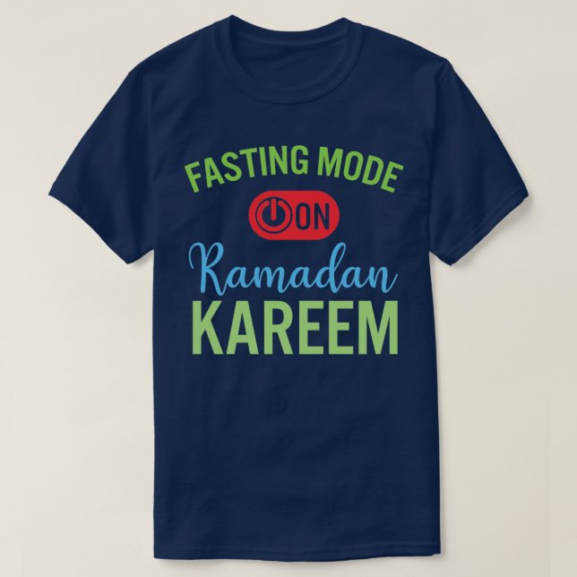 Camiseta Moda de ayuno de Ramadán en Feliz Ramadán Musulman (Diseño del anverso)