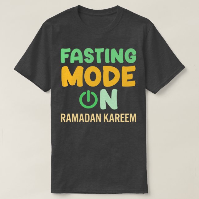 Camiseta Moda de ayuno de Ramadán en Feliz Ramadán Musulman (Diseño del anverso)