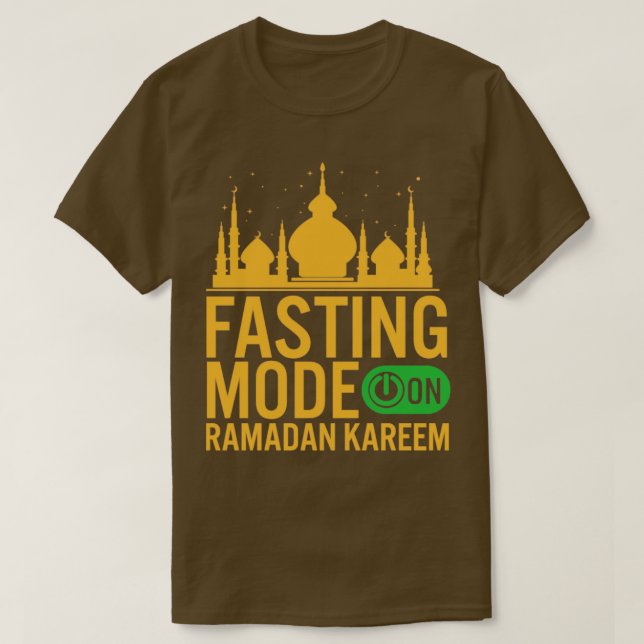 Camiseta Moda de ayuno de Ramadán en Feliz Ramadán Musulman (Diseño del anverso)