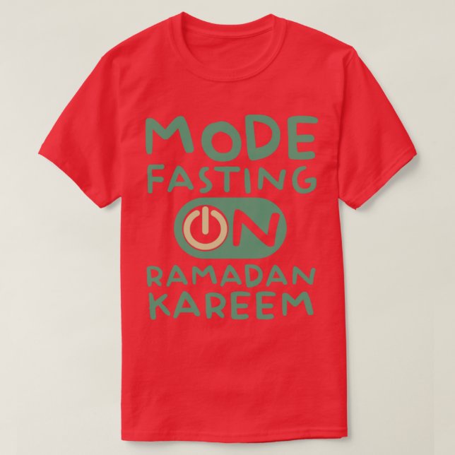 Camiseta Moda de ayuno de Ramadán en Feliz Ramadán Musulman (Diseño del anverso)