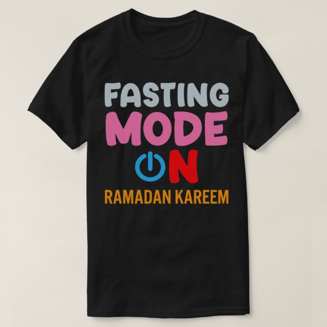 Camiseta Moda de ayuno de Ramadán en Feliz Ramadán Musulman (Diseño del anverso)