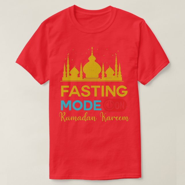 Camiseta Moda de ayuno de Ramadán en Feliz Ramadán Musulman (Diseño del anverso)