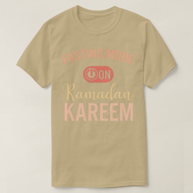 Camiseta Moda de ayuno de Ramadán en Feliz Ramadán Musulman (Diseño del anverso)