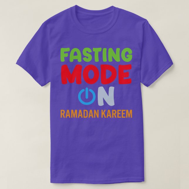 Camiseta Moda de ayuno de Ramadán en Feliz Ramadán Musulman (Diseño del anverso)
