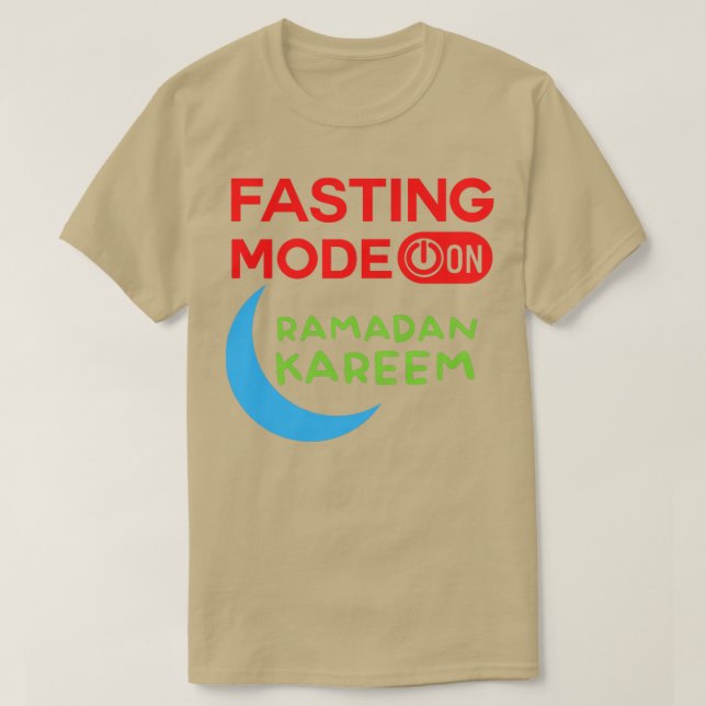 Camiseta Moda de ayuno de Ramadán en Feliz Ramadán Musulman (Diseño del anverso)
