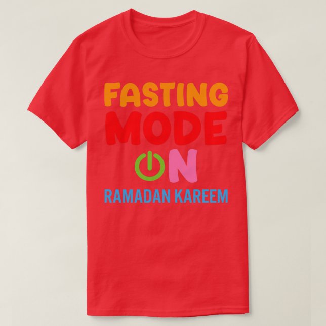 Camiseta Moda de ayuno de Ramadán en Feliz Ramadán Musulman (Diseño del anverso)