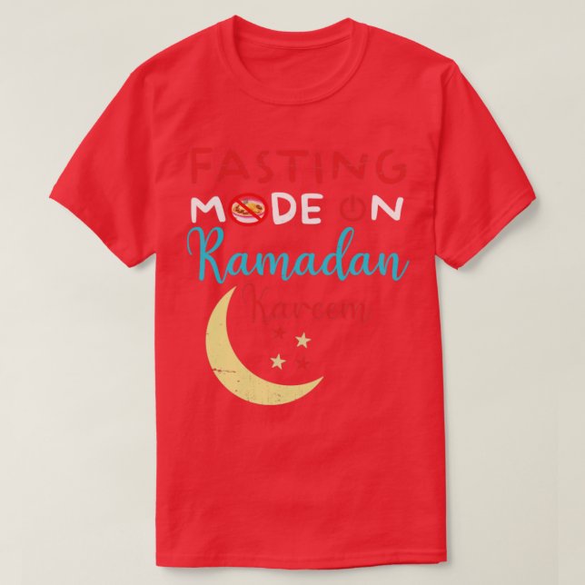 Camiseta Moda de ayuno de Ramadán en Feliz Ramadán Musulman (Diseño del anverso)