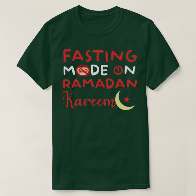 Camiseta Moda de ayuno de Ramadán en Feliz Ramadán Musulman (Diseño del anverso)
