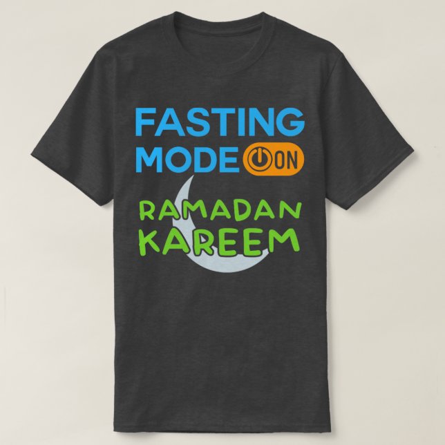 Camiseta Moda de ayuno de Ramadán en Feliz Ramadán Musulman (Diseño del anverso)