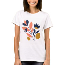 Moda de Blossom abstracta Tee