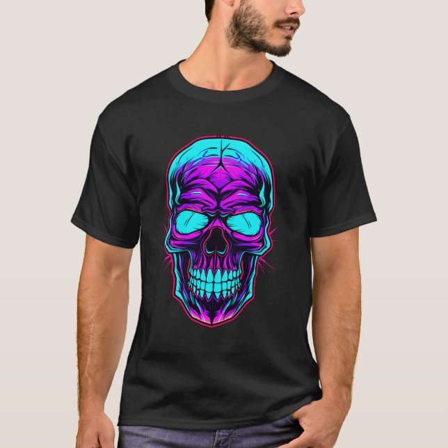 Camiseta Moda De Calavera Gótica Desata Tu Lado Oscuro Con  (Anverso)