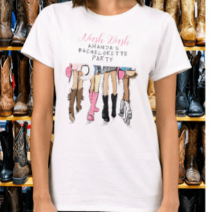 Camiseta Moda de Dama de Honor de Nash Bash Soltera 