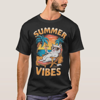 Camiseta Moda de estilo de vibraciones de verano