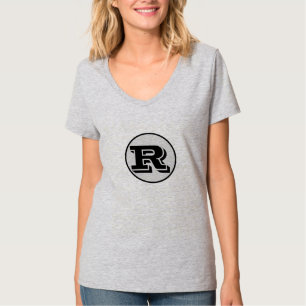 Camiseta Moda DE ESTILO MÍNIMO MODERNO MONOGRAM ELEGANTE SI