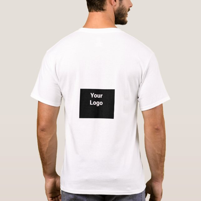 Camiseta Moda DE ESTILO MÍNIMO MODERNO MONOGRAM ELEGANTE SI (Reverso)