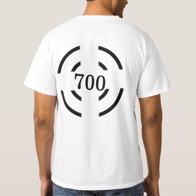 Camiseta Moda DE ESTILO MÍNIMO MODERNO MONOGRAM ELEGANTE SI (Reverso)