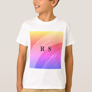 Camiseta Moda DE ESTILO MÍNIMO MODERNO MONOGRAM ELEGANTE SI