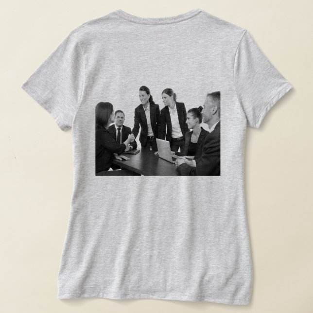 Camiseta Moda DE ESTILO MÍNIMO MODERNO MONOGRAM ELEGANTE SI (Distribución Reverso )