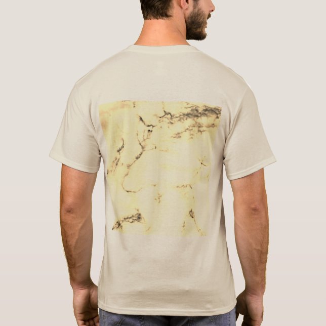 Camiseta Moda DE ESTILO MÍNIMO MODERNO MONOGRAM ELEGANTE SI (Reverso)