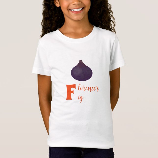Camiseta Moda de Fig-tastic para iniciales F (Anverso)