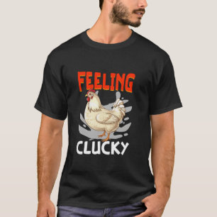 Camiseta Moda de Granjeros de Pollos con Clucky