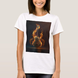 Camiseta moda de guitarra guitarrista, tatuaje