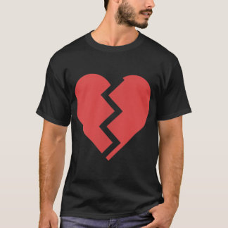 Camiseta Moda de impresión gráfica de Heartbreak Broken Hea