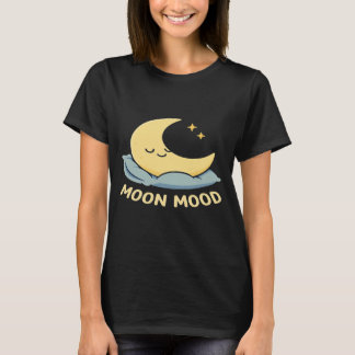 Camiseta Moda de la Luna - Diseño de la Luna Durmiente
