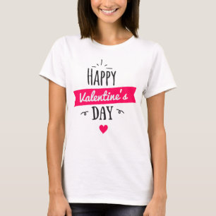 Camiseta Moda de la mujer: FELICIDAD gráfica del DÍA DE VAL