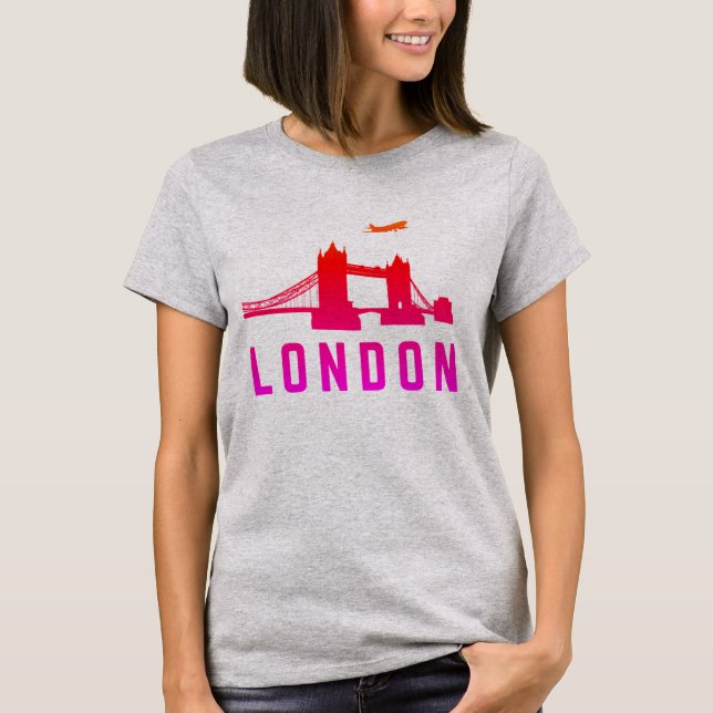 Camiseta "Moda de Londres: Elegancia urbana" (Anverso)