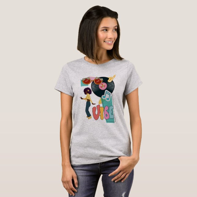 Camiseta Moda de los 70 verano vibe (Anverso completo)