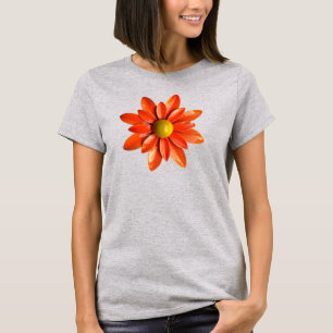 Camiseta Moda de moda de la Naranja hippie Daisy Flower Flo