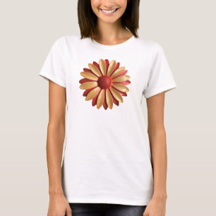 Camiseta Moda de moda retro MOD Hippie Daisy Flower
