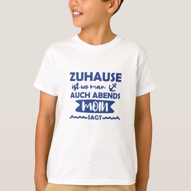 Camiseta Moda de origen Anclaje de Alemania del Norte Mar B (Anverso)