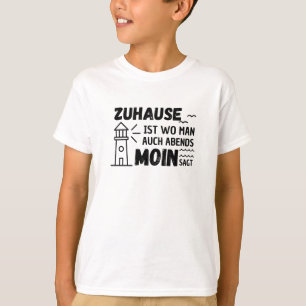 Camiseta Moda de origen Gaviota de Agua del Mar del Norte