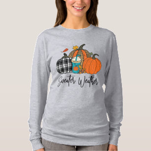 Camiseta Moda de otoño acogedora