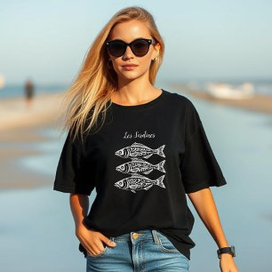 Camiseta Moda de pescadores tribales de Sardinas-Hawaii
